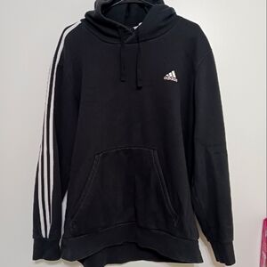 Adidas Black Sweatshirt Signature Stripes